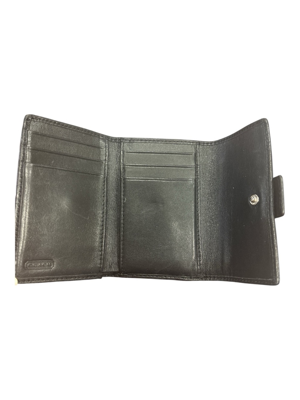 Coach Black C Patterned Women's Wallet - Picture 6 of 8